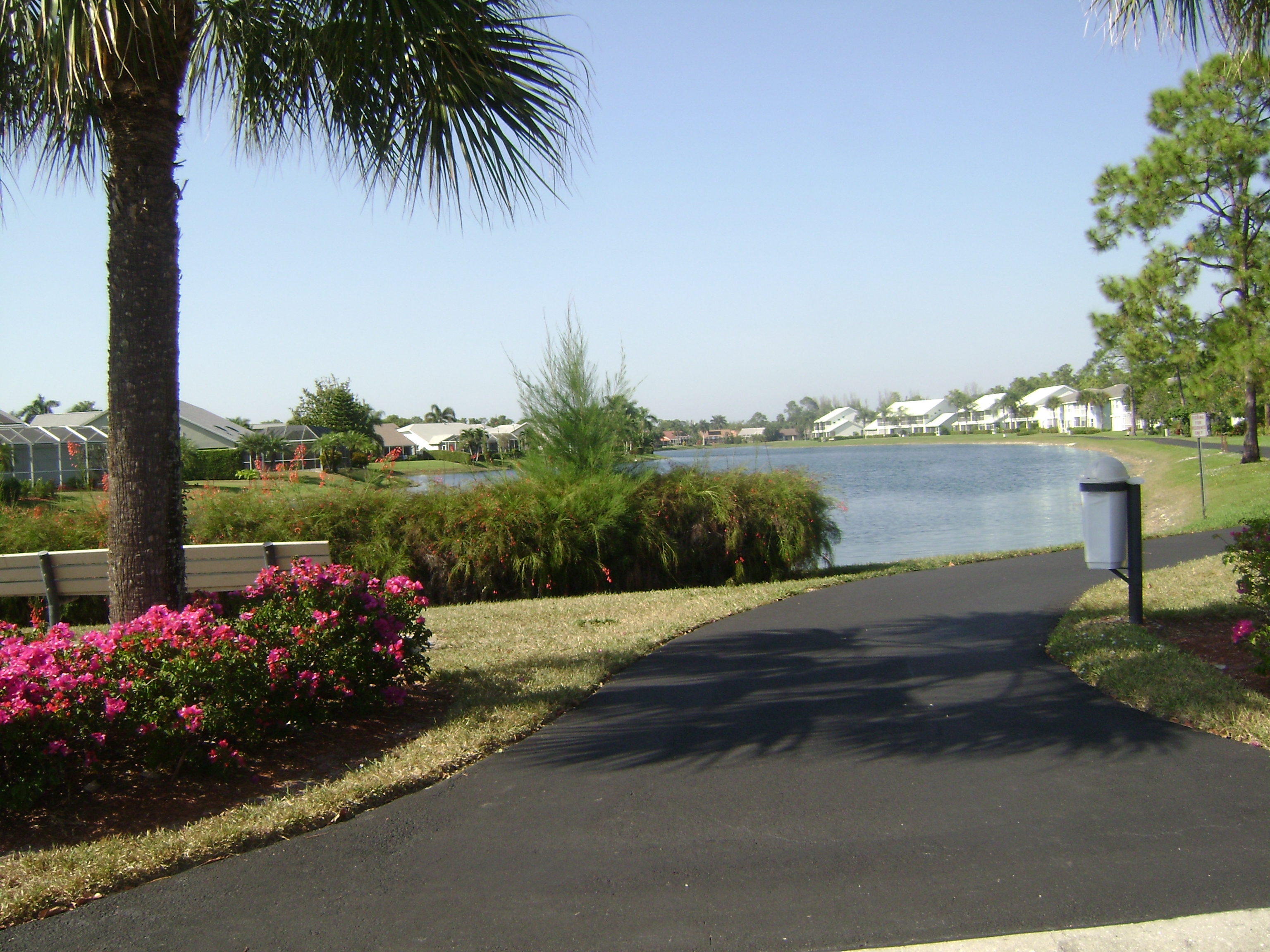 Waterway at Berkshire Lakes in Naples, Florida.